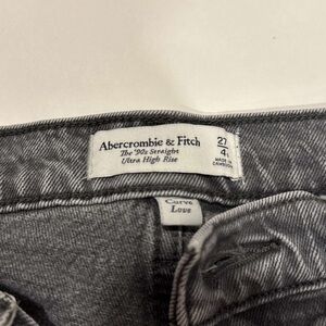Abercrombie & Fitch Gray High Rise Jeans (4) ultra high rise